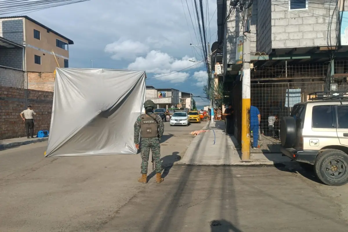 Asesinato con fusil en el barrio Santa Martha de Manta