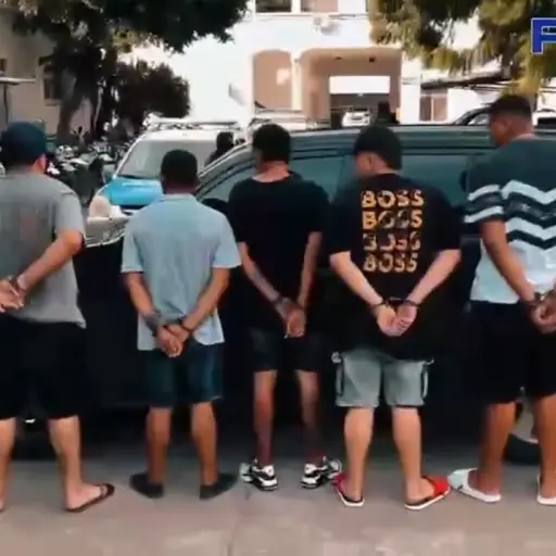 Policía captura a presuntos sacapintas en operativo en la vía Circunvalación