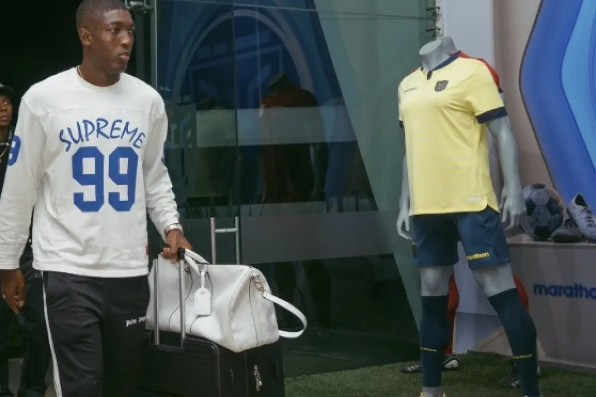 Joel Ordóñez en la casa de la selección de Ecuador