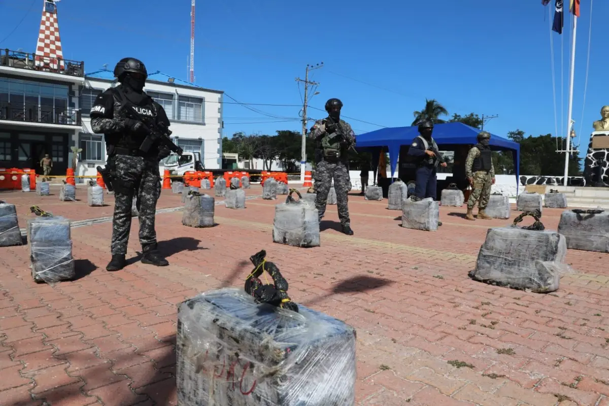 Se estima que el 25 por ciento de la droga se incauta en Ecuador. El 75 por ciento sale sin problemas.