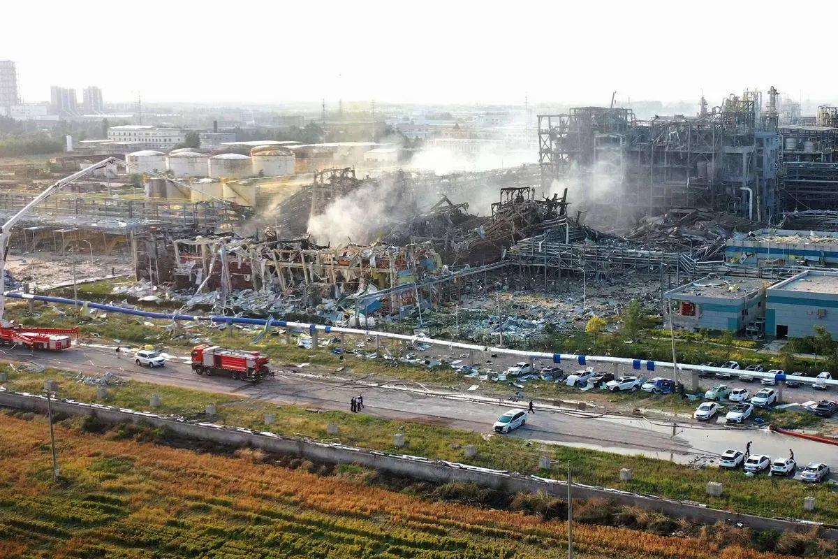 China: explosión en fábrica química en Gaomi causa cinco muertos y varios heridos