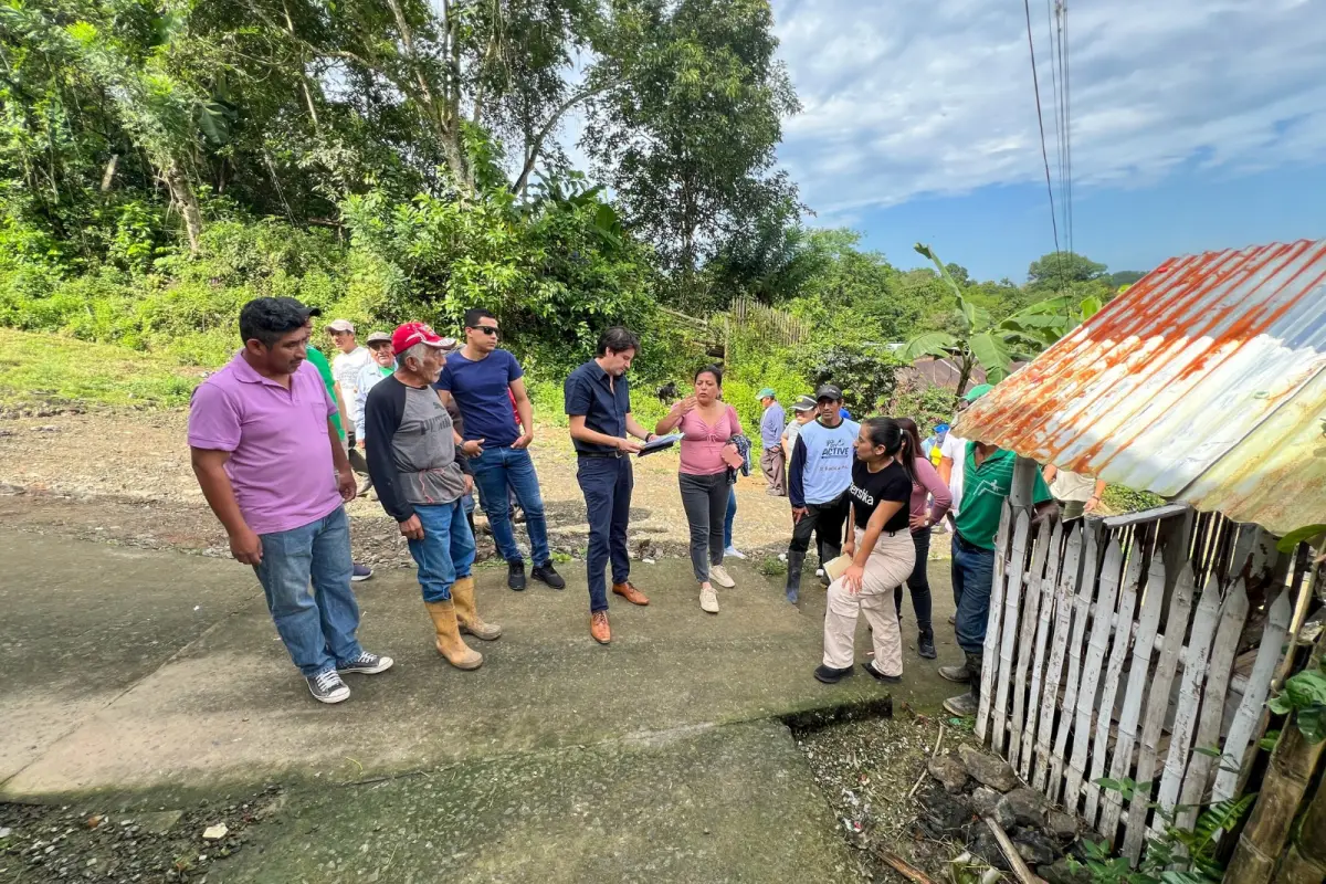 EL ANEGADO - PROYECTO DE AGUA, Funcionarios del Municipio de Jipijapa realizaron un recorrido con habitantes de la parroquia El Anegado.