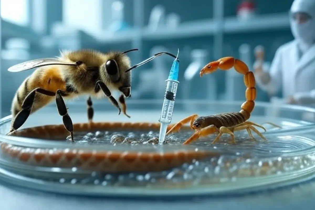 La biomedicina emplea veneno de animales (insectos) para el tratamiento de varias enfermedades.
