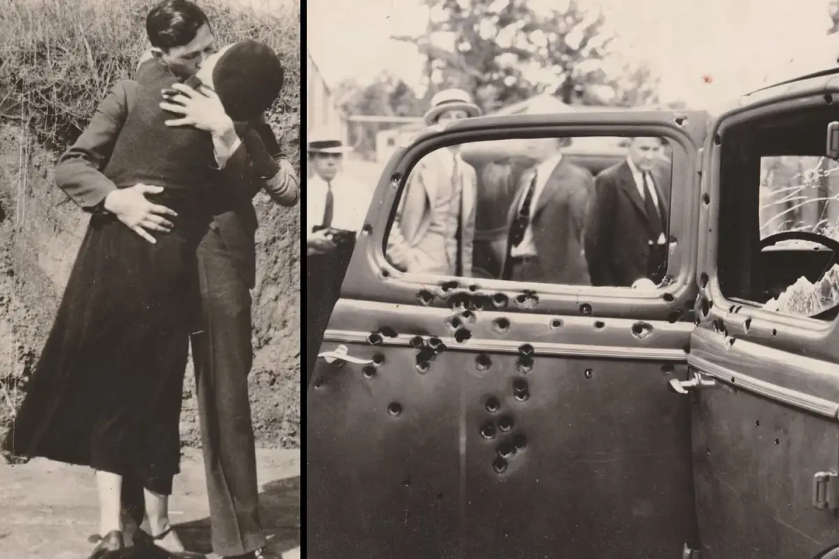 Bonnie y Clyde: los criminales que desafiaron al mundo y pagaron el precio más alto.