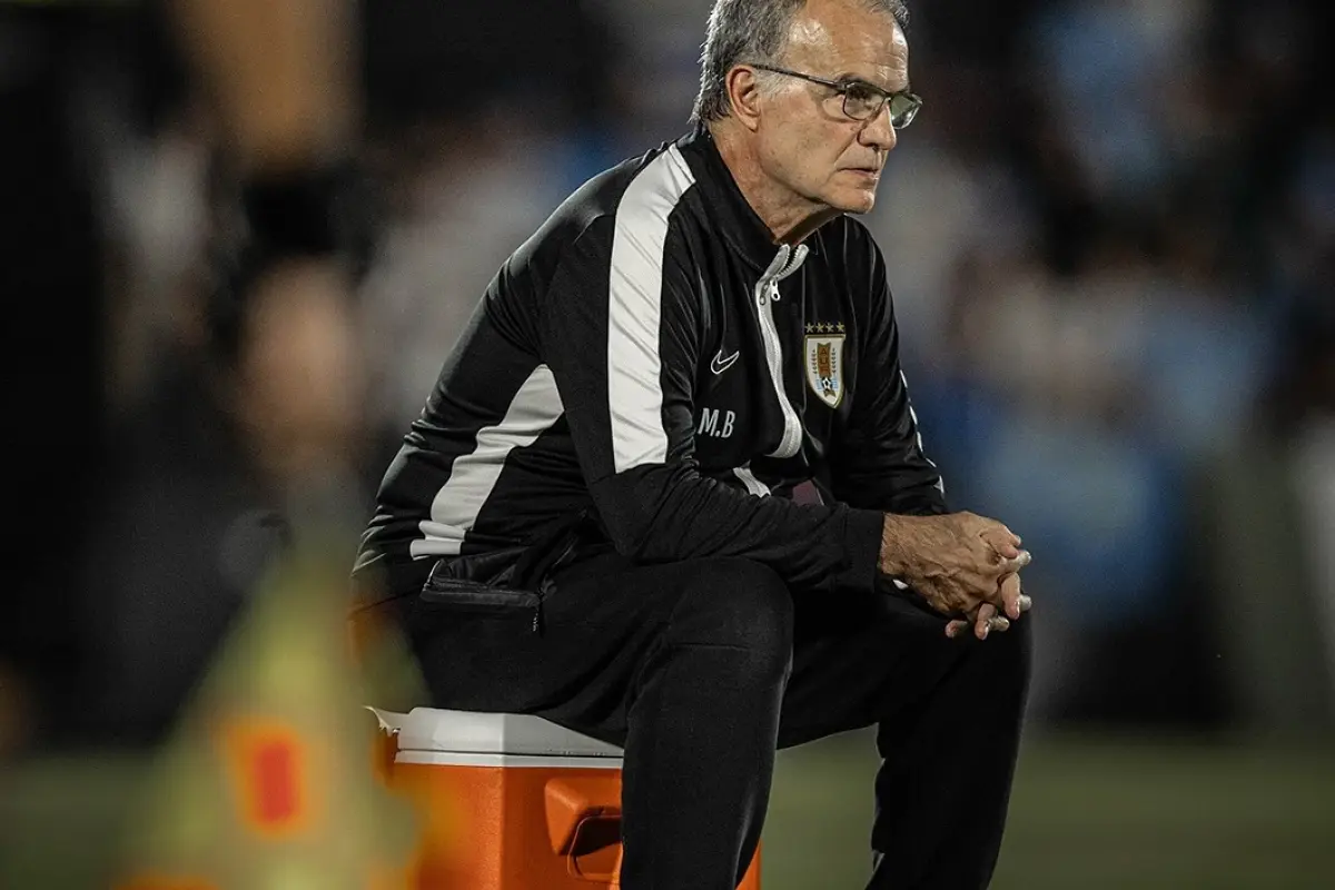 Marcelo Bielsa, entrenador de la selección de Uruguay