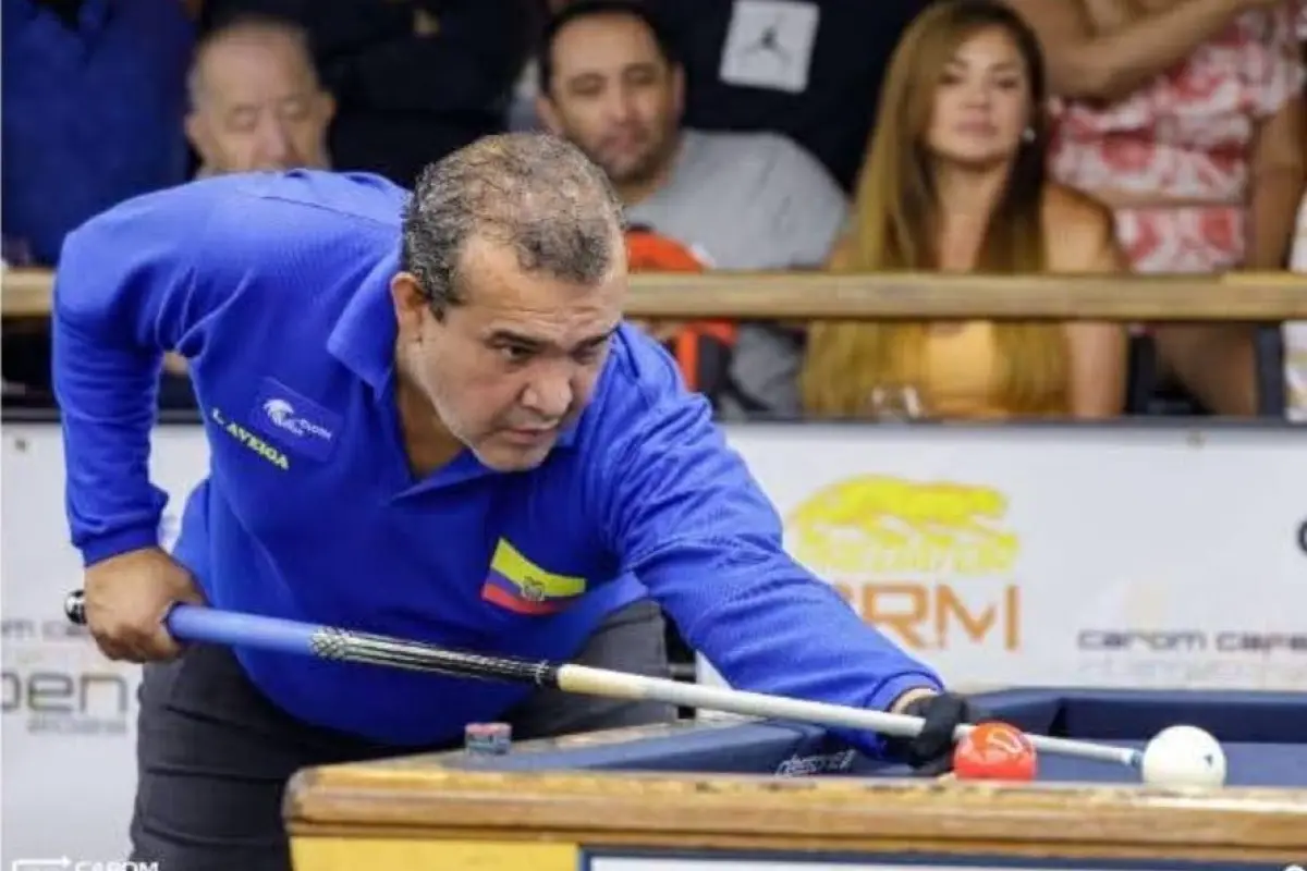 Luis Aveiga clasifica al Mundial de Billar a Tres Bandas que se dará en Bélgica 2025