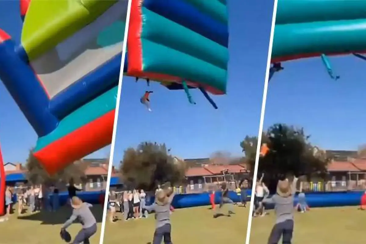 Investigación en marcha tras incidente con castillo inflable en evento escolar
