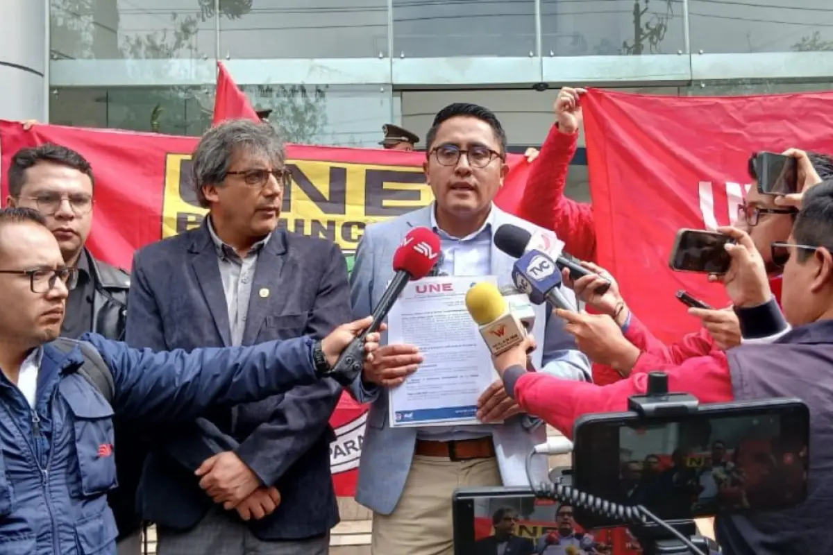 La UNE reacciona ante los recientes anuncios del Gobierno sobre las medidas para combatir la inseguridad en planteles educativos. (UNE).