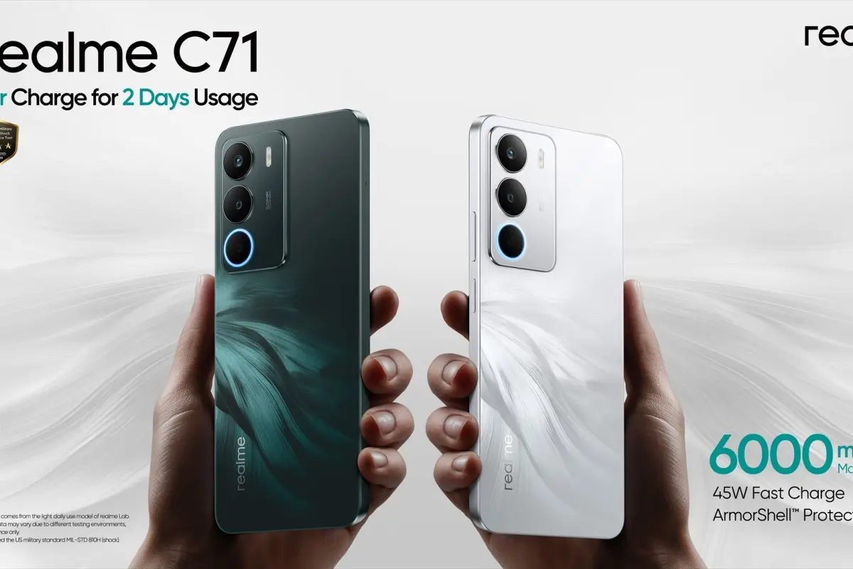 Qué ofrece el Realme C71: batería de dos días, cámara de 50 MP y precio accesible