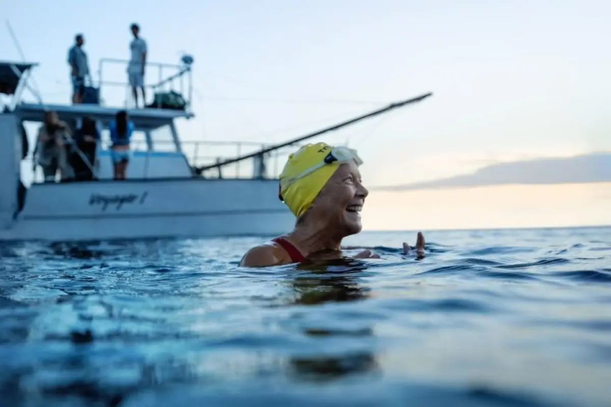 Diana Nyad, nadadora estadounidense de larga distancia ha  estbalecido varios records mundiales. 