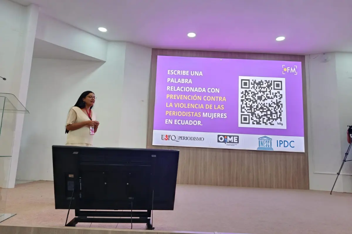 El informe Periodismo en Violeta fue presentado la semana anterior en Manta, donde se analizó las desigualdades de las mujeres en el periodismo ecuatoriano entre 2020 y 2024.