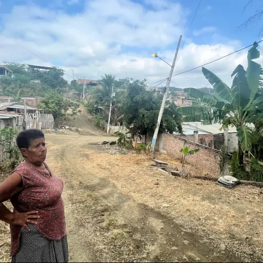 Sin agua y con postes en riesgo: El abandono de la ciudadela Fabián Palacios de Portoviejo