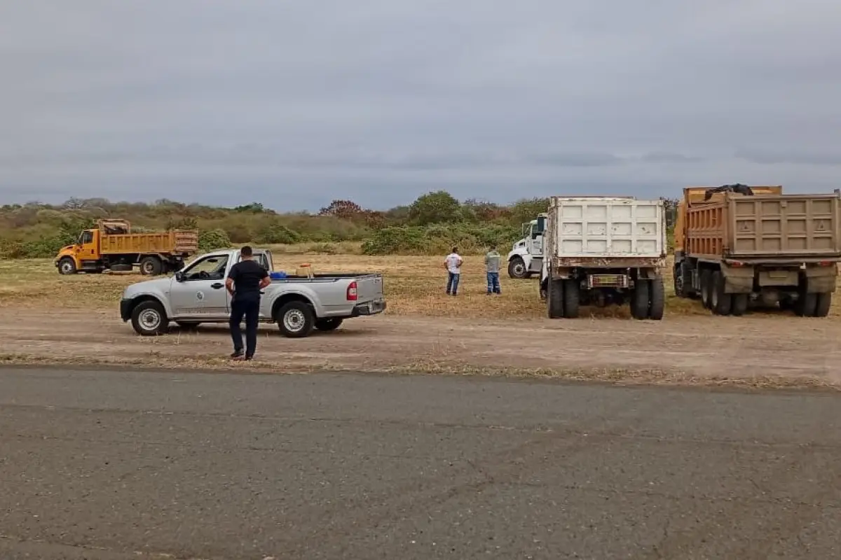 local 1 nota secundaria limpieza de maleza aeropuerto, Para mitigar la presencia de aves en el Aeropuerto Internacional Eloy Alfaro de Manta,  el MTOP, Municipio de Manta y la DGAC se unieron para continuar los trabajos de limpieza de maleza.
