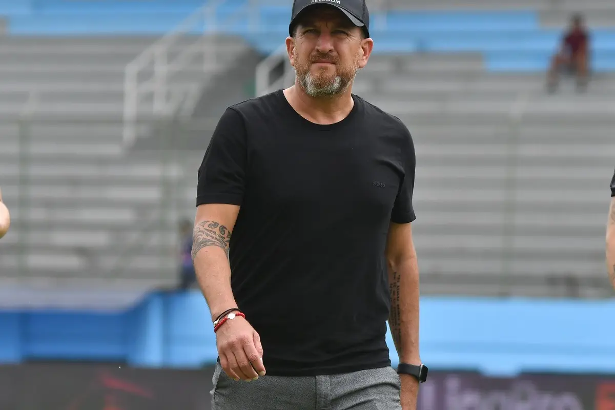 Patricio Urrutia, exjugador profesional de fútbol y actual técnico de Delfín SC. (Foto Apifoto)