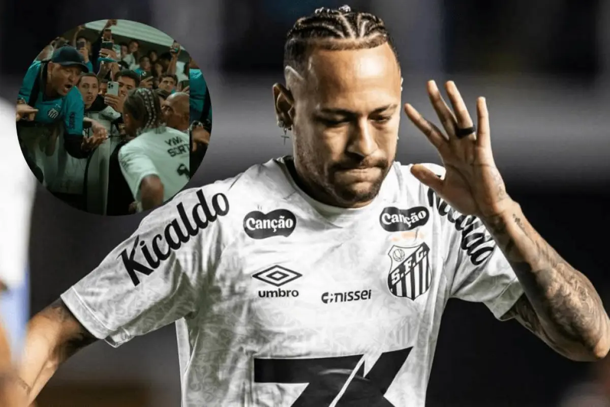 Neymar discute con aficionado tras derrota del Santos ante Internacional