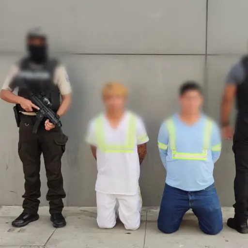 Aprehensión de dos presuntos extorsionadores en Manta tras operativo policial