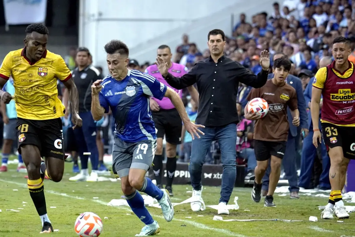 FBL-LIGAECUABET-EMELEC-BARCELONA, Guayaquil, domingo 14 de septiembre 2025
En el estadio George Capwell, Emelec se enfrenta a Barcelona en el tradicional Clásico del Astillero, en la fecha # 28 de la LigaPro Ecuabet 2025: César Muñoz/API