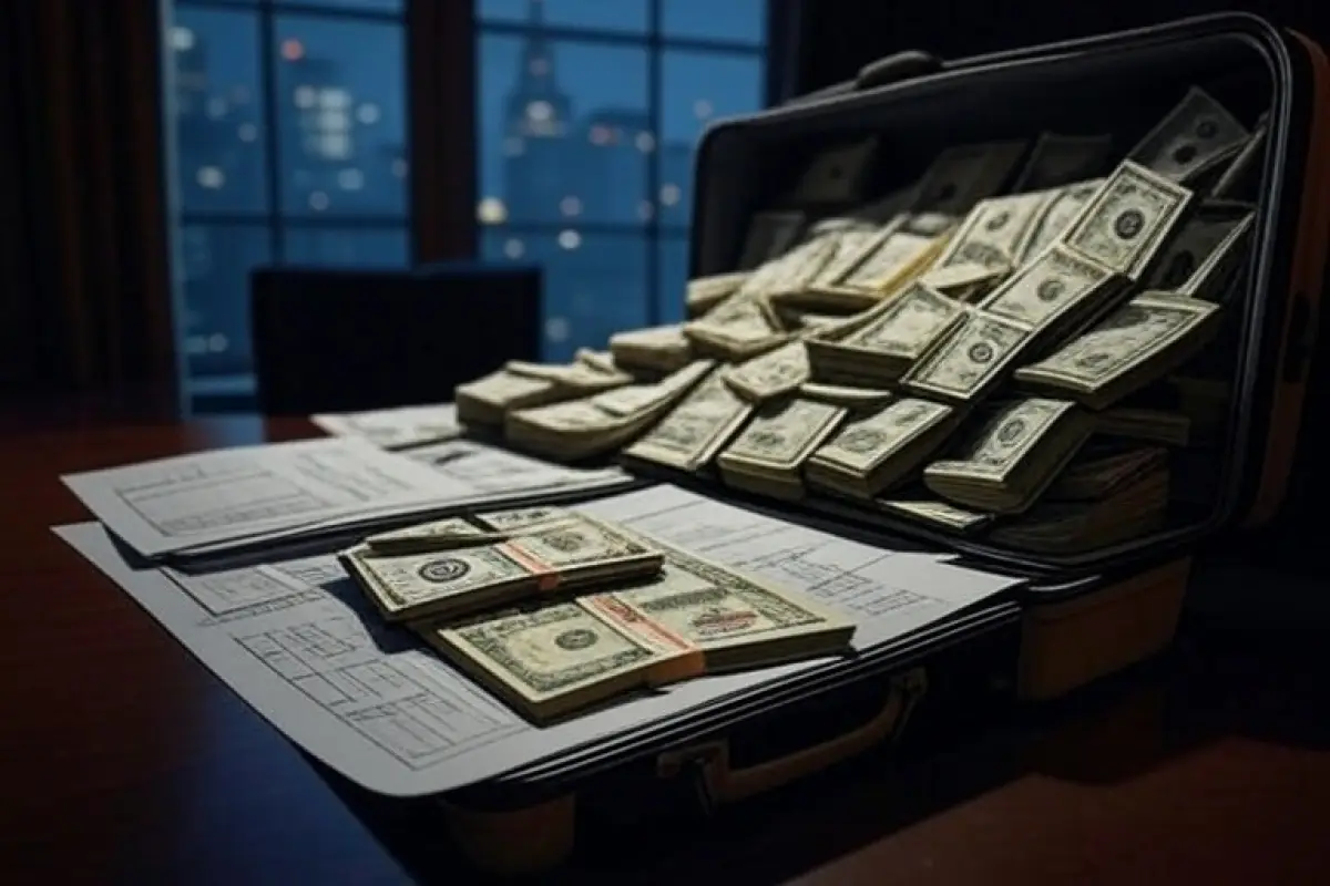 El lavado de dinero combina diversas técnicas para transformar grandes volúmenes de dinero ilícito del crimen en activos utilizables dentro de la economía legal. (Imagen creada por inteligencia artificial).
