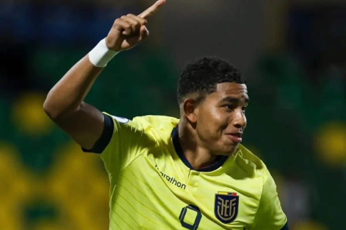 Elías Legendre Quiñónez con La Tri sub 17, El delantero Elías Legendre Quiñónez con la selección sub 17 de Ecuador