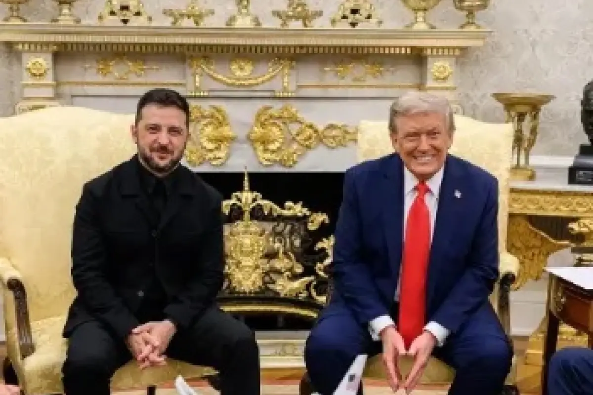 El presidente de Ucrania, Volodimir Zelenski y el presidente de Estados Unidos, Donald Trump, en el despacho Oval, El presidente de Ucrania, Volodimir Zelenski y el presidente de Estados Unidos, Donald Trump, en el despacho Oval. FOTO: Europa Press