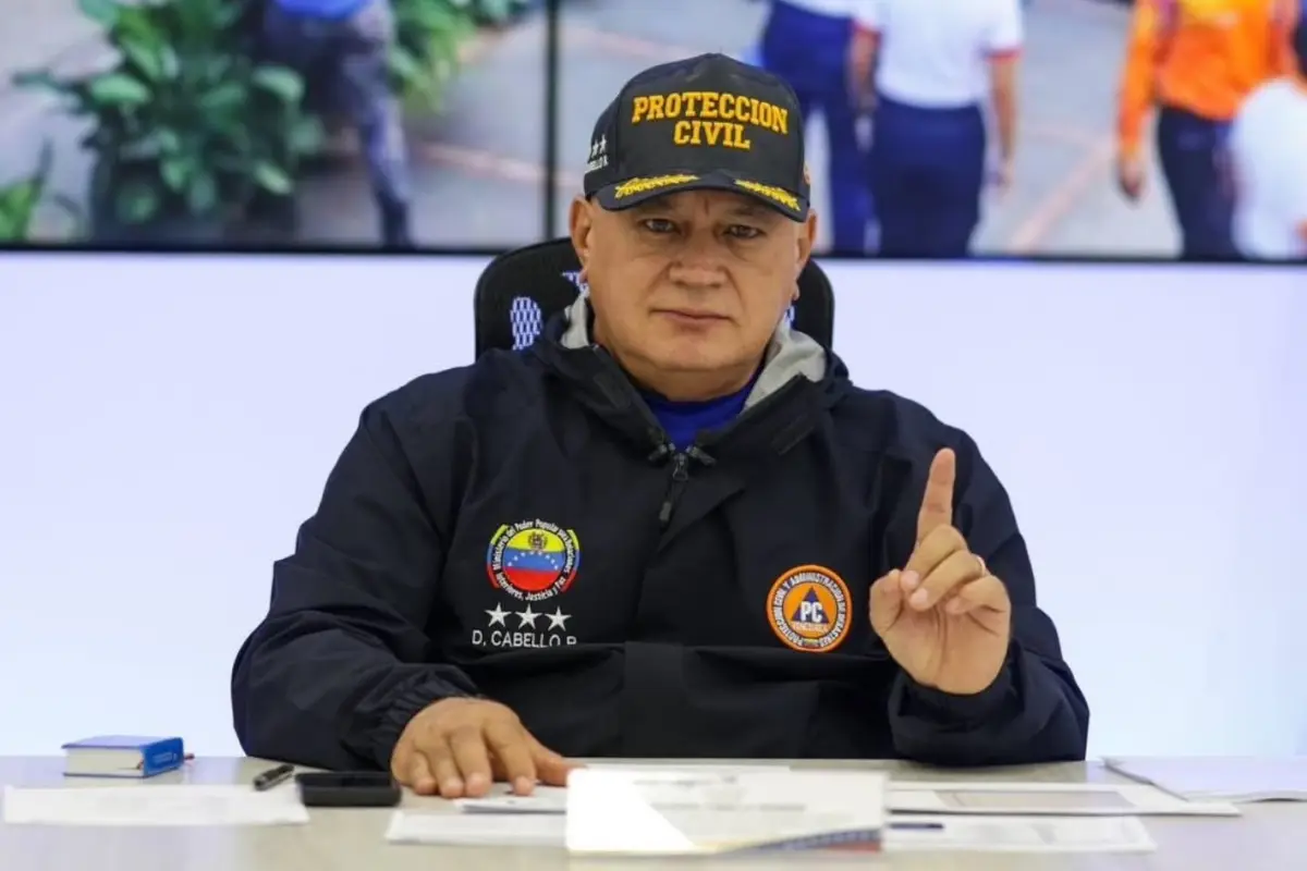 El ministro del Interior de Venezuela, Diosdado Cabello. FOTO: dcabellor (Instagram).