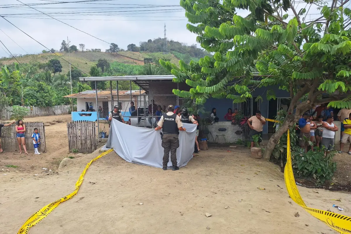 Un hombre fue asesinado en los exteriores de una vivienda en la parroquia Alhajuela de Portoviejo