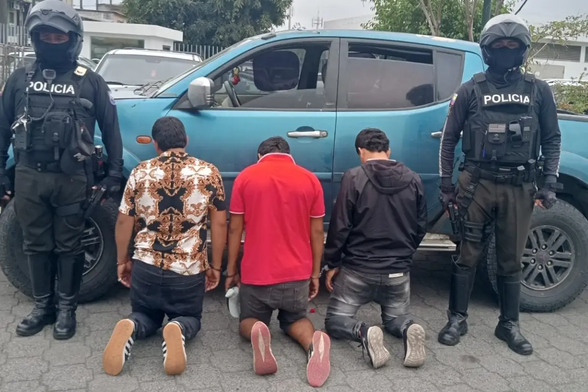 Policía rescata a agricultor secuestrado y captura a tres sospechosos en Babahoyo