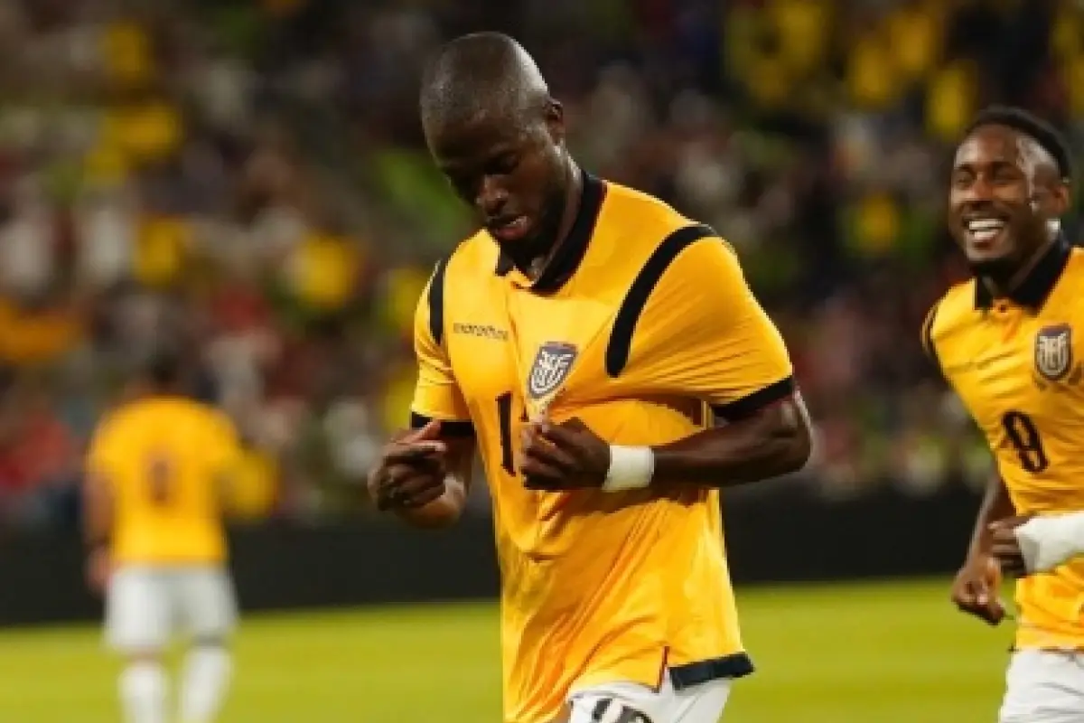 Enner Valencia celebra el gol que le hizo a la selección de Estados Unidos en el amistoso jugado el 10 de octubre de 2025, Enner Valencia celebra el gol que le hizo a la selección de Estados Unidos en el amistoso jugado el 10 de octubre de 2025. FOTO: La Tri
