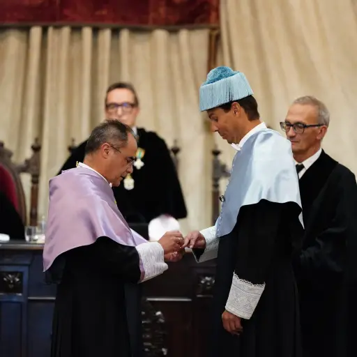 Nadal recibe el 'honoris causa' de la Universidad de Salamanca “como muestra de respeto hacia el deporte”