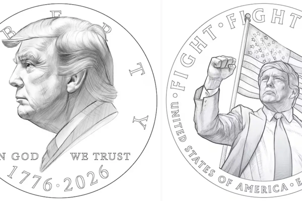 Gobierno de Trump estudia incluir su imagen en dólar conmemorativo de 2026