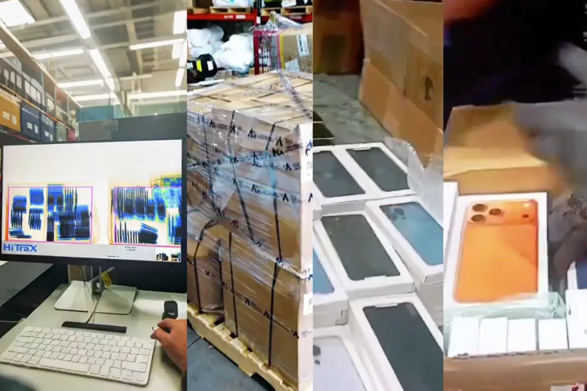 Aduanas del Ecuador decomisa más de 1.200 celulares iPhone camuflados como generadores eléctricos en Quito