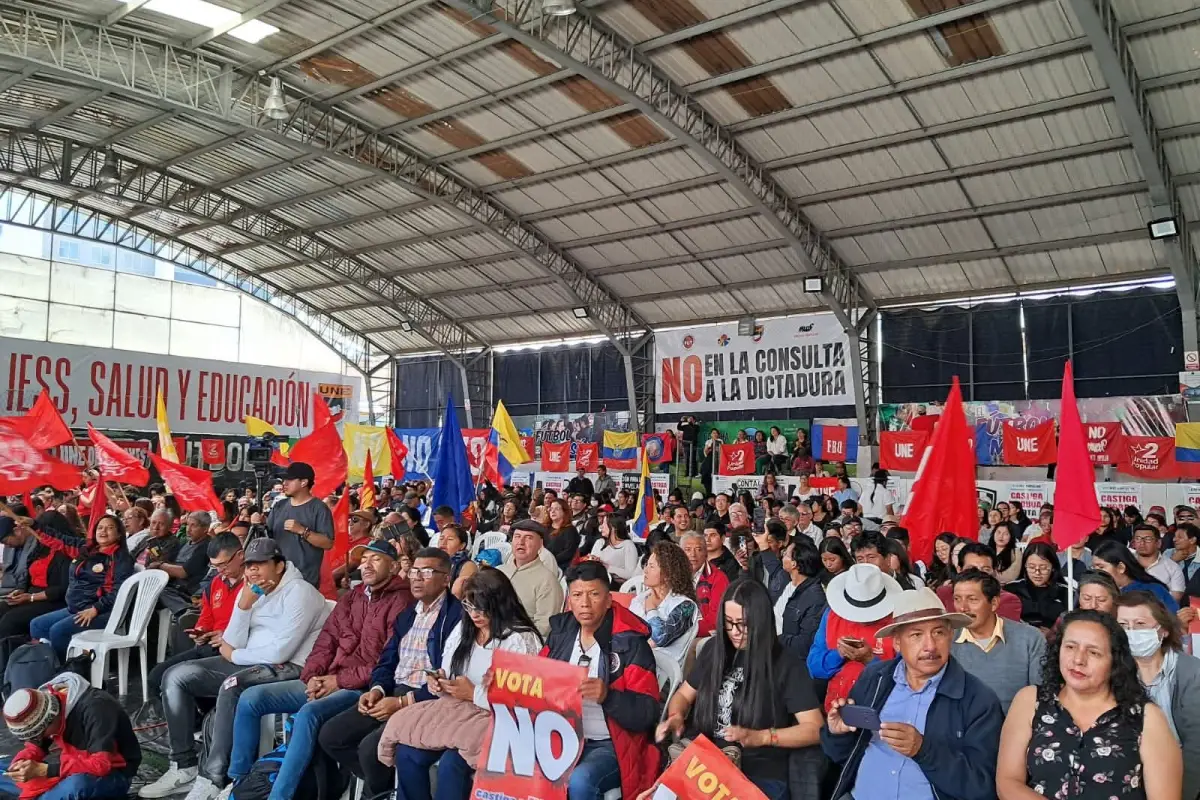 36 Organizaciones sociales en Ecuador promueven el NO en Consulta Popular