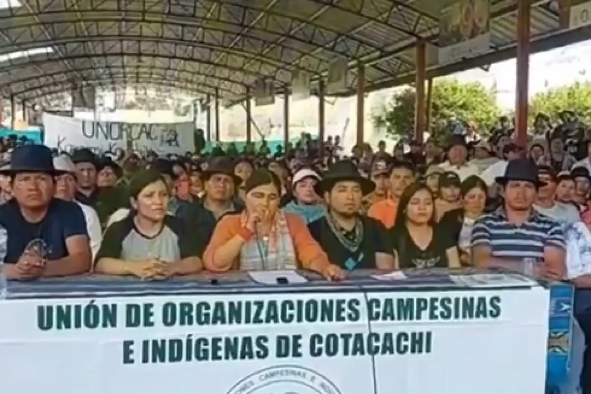 Unorcac mantiene movilizaciones en Cotacachi y convoca a una nueva marcha pese al fin del paro nacional
