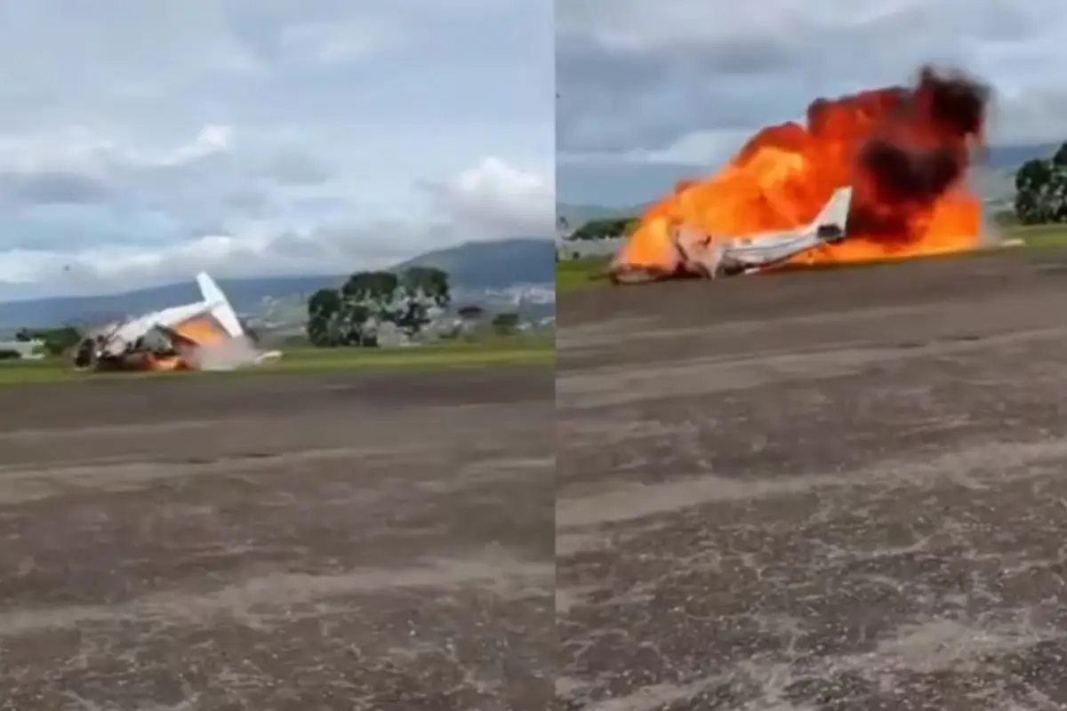 Investigan accidente aéreo en Táchira: una avioneta se estrelló al intentar despegar