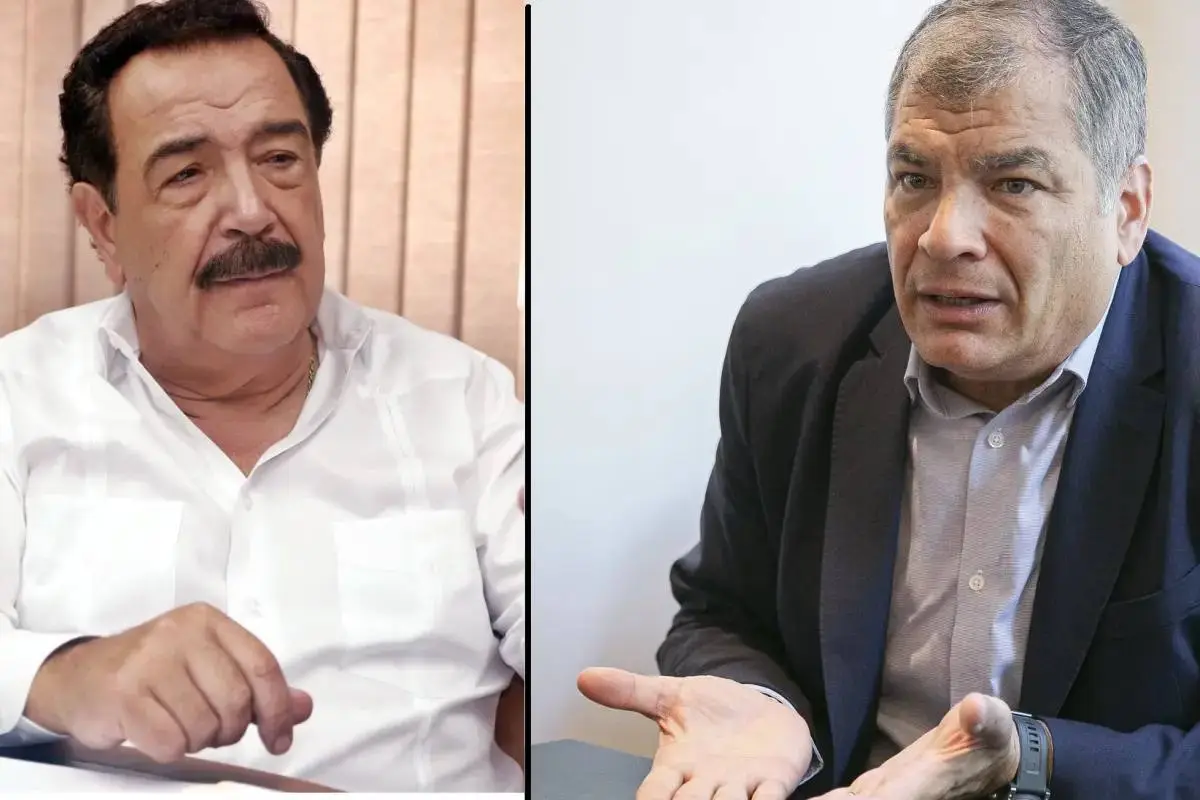 Jaime Nebot, exalcalde de Guayaquil y Rafael Correa, expresidente del país. FOTO: Composición.
