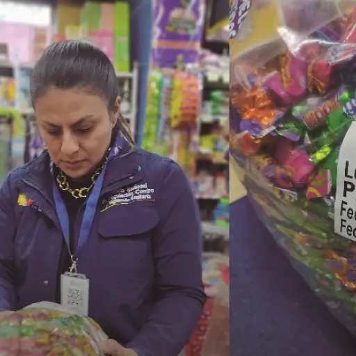 Arcsa retira más de 9.600 dulces vencidos y sin registro sanitario en el sur de Quito