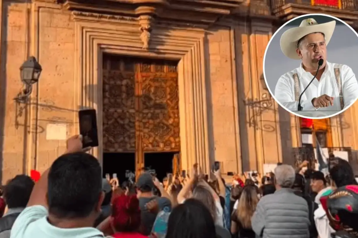 Se toman el Palacio de Gobierno de Morelia en protesta por el asesinato del alcalde mexicano Carlos Manzo, Una protesta por el crimen del alcalde terminó en disturbios. 
