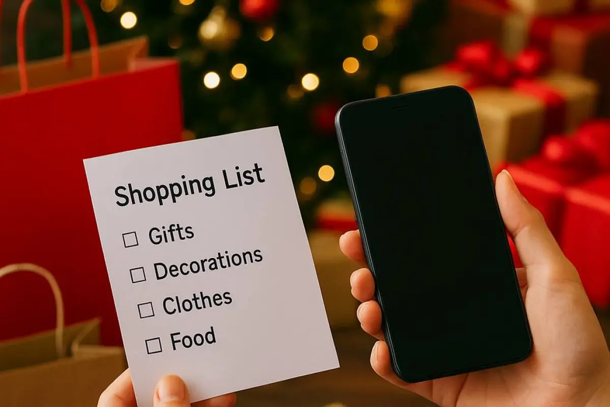Estrategias para planificar compras navideñas y controlar gastos en diciembre.