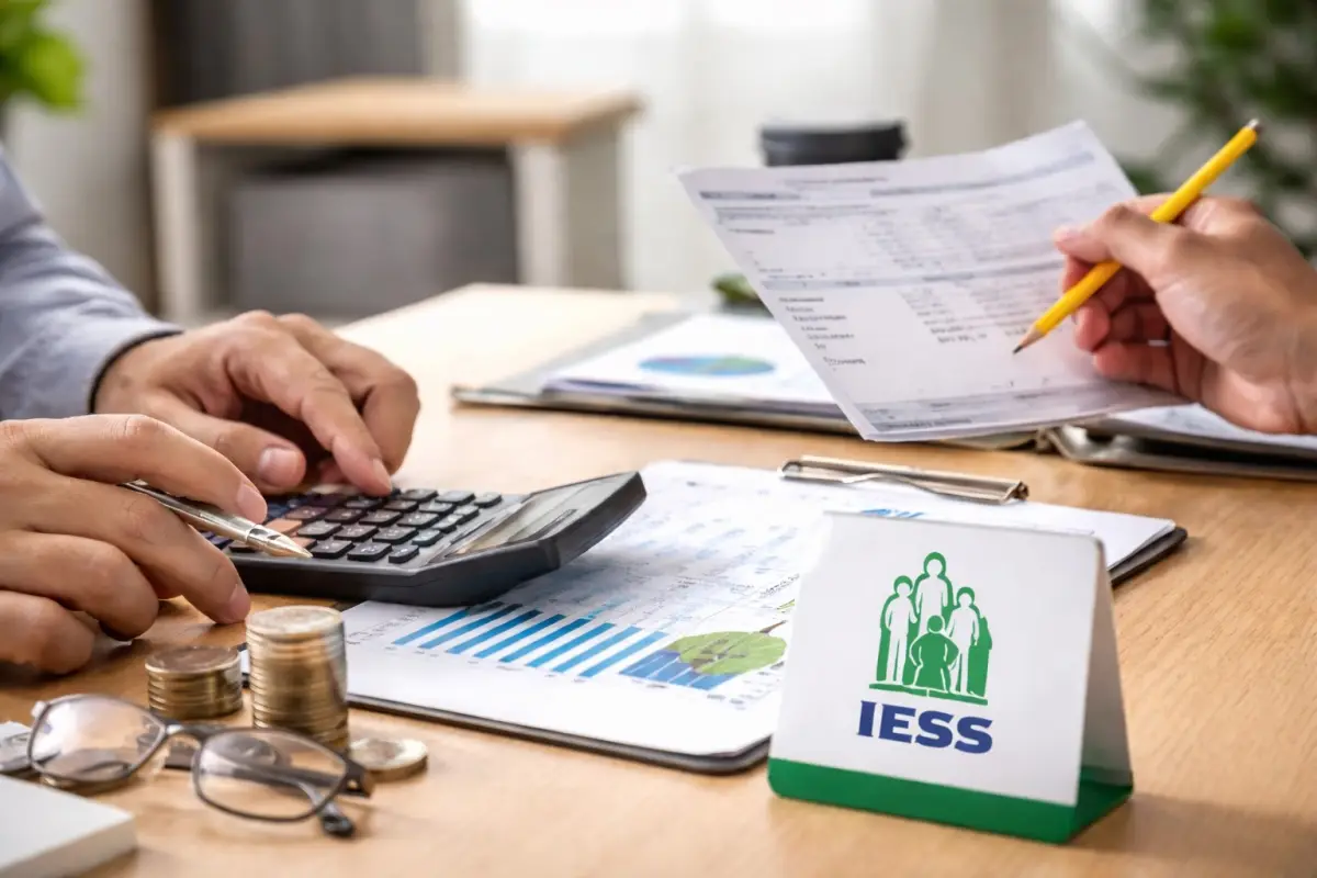 Con el aumento del salario básico en 2026, el aporte mensual al IESS se incrementará para trabajadores y empleadores., 