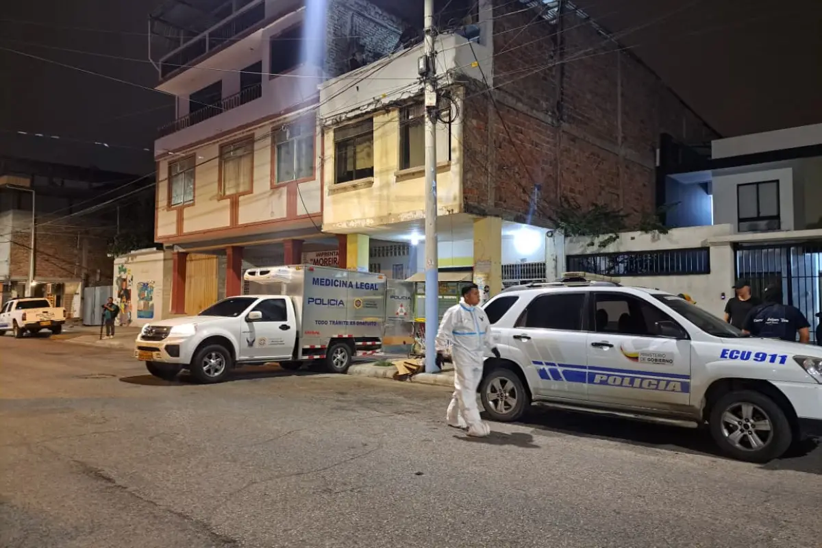 Autoridades investigan balacera con siete fallecidos en el centro de Portoviejo