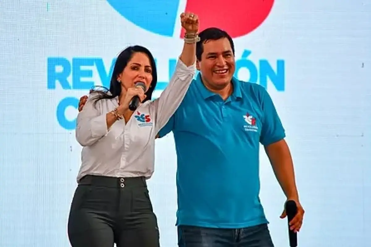 González y Arauz integraron el binomio presidencial de la Revolución Ciudadana.
