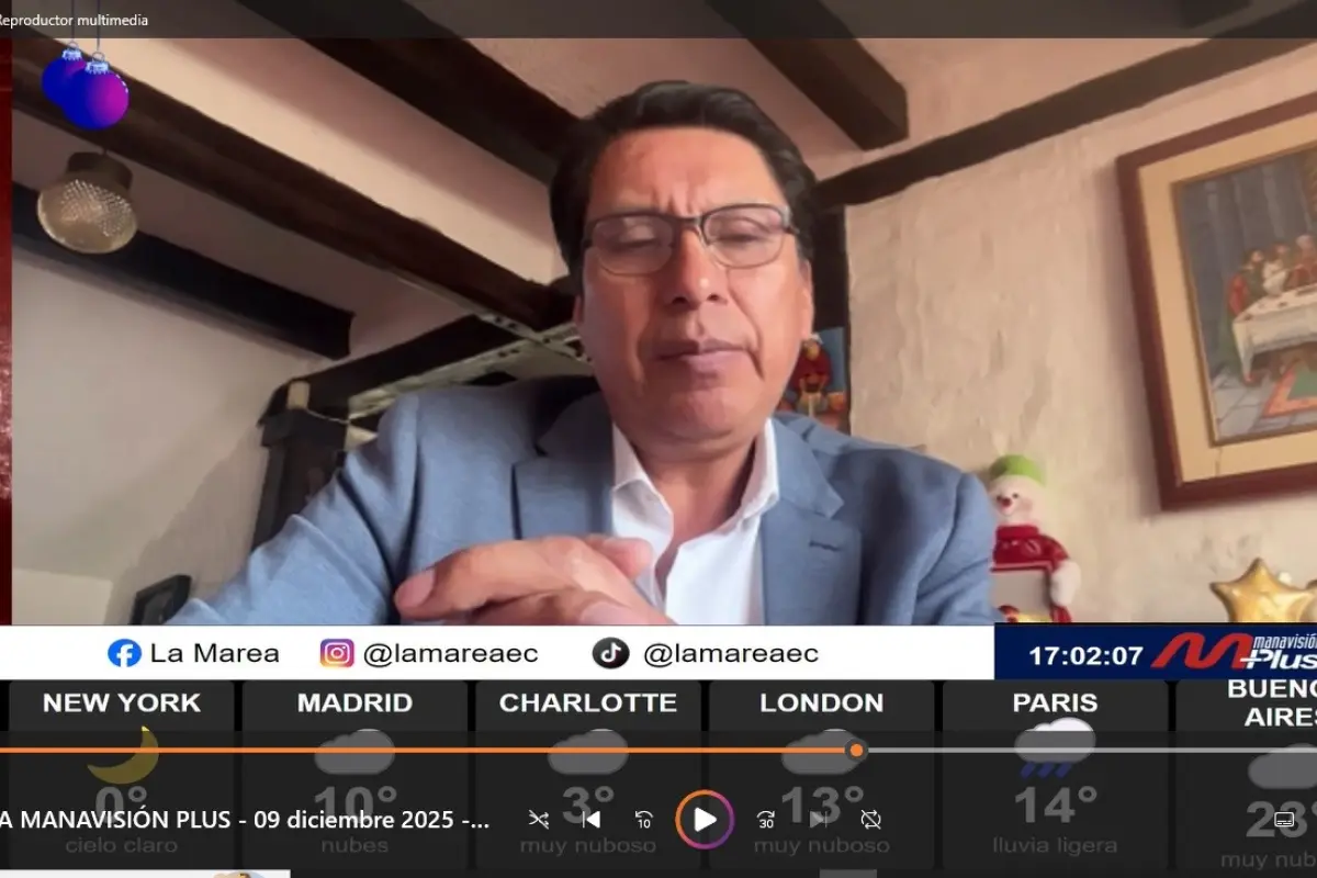 ingeniero Hernán Guazumba, consultor minero , en una entrevista con Manavisión Plus