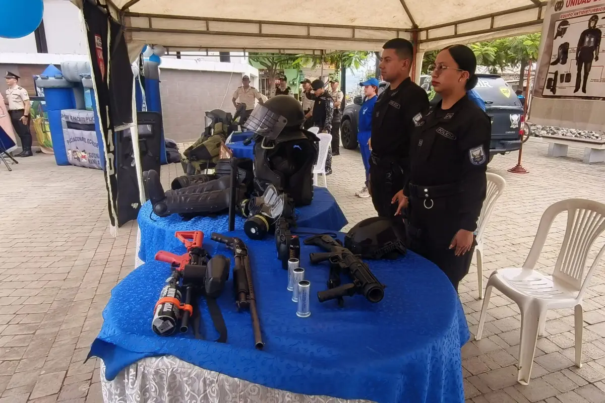 La exposición de una de las unidades especializadas de la Policía Nacional
