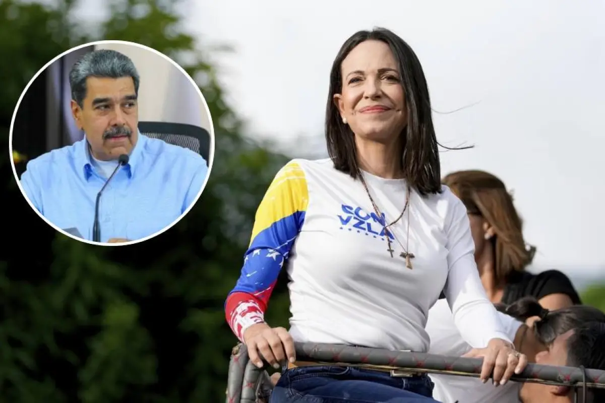 María Corina Machado culpa a Nicolás Maduro del despliegue militar de Estados Unidos en el Caribe, María Corina Machado señala a Nicolás Maduro por negarse a dejar el poder. 