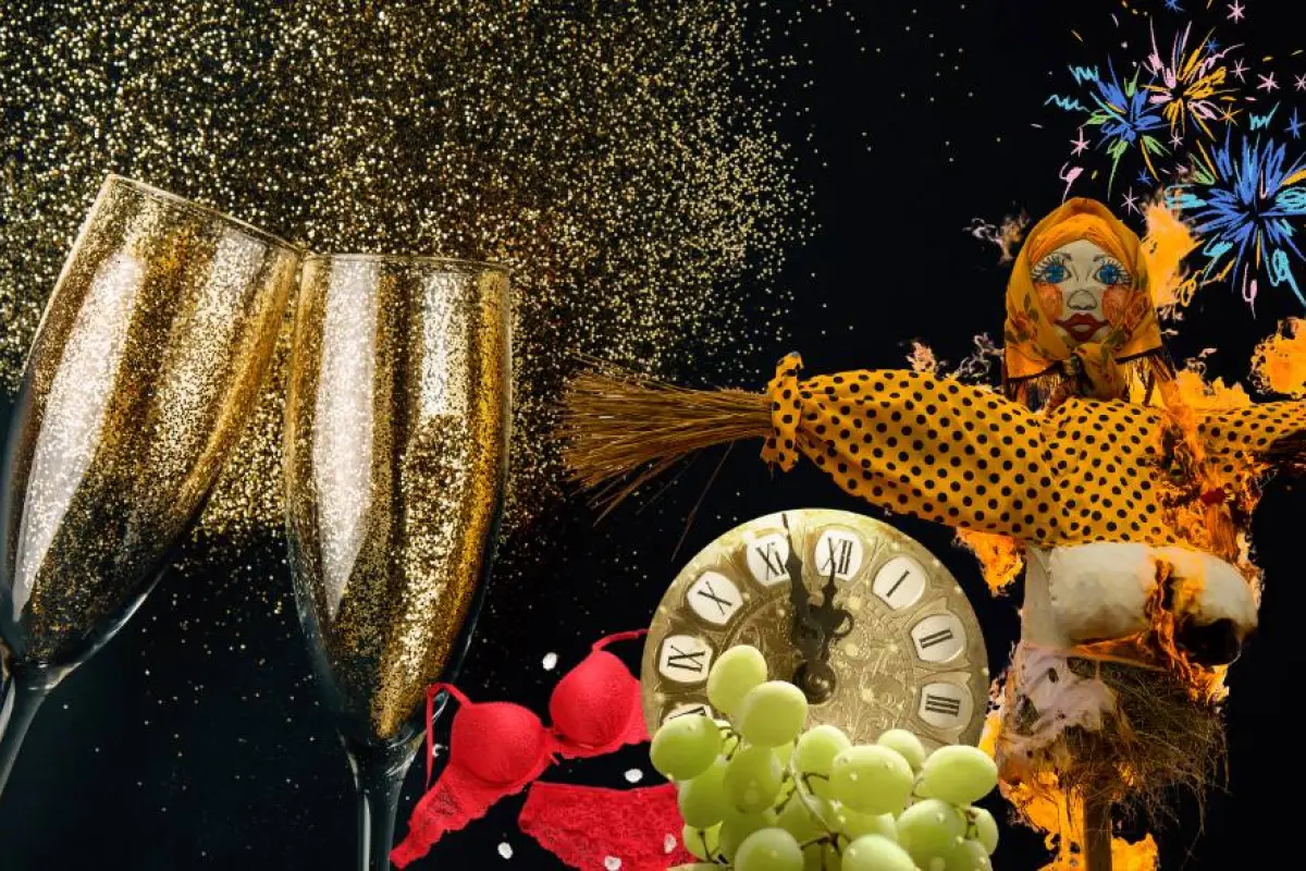Las tradiciones de Año Viejo varían de región en región. 