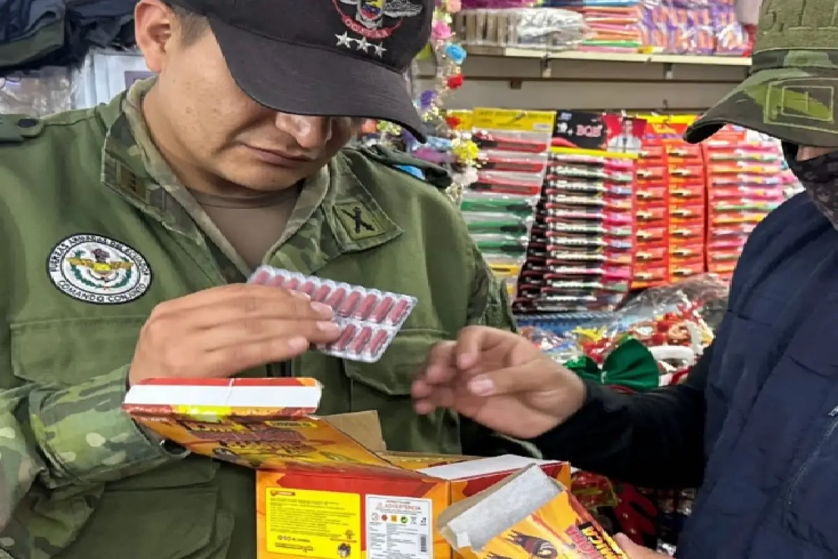 Durante la intervención, la AMC encontró más de 2.650 productos pirotécnicos.