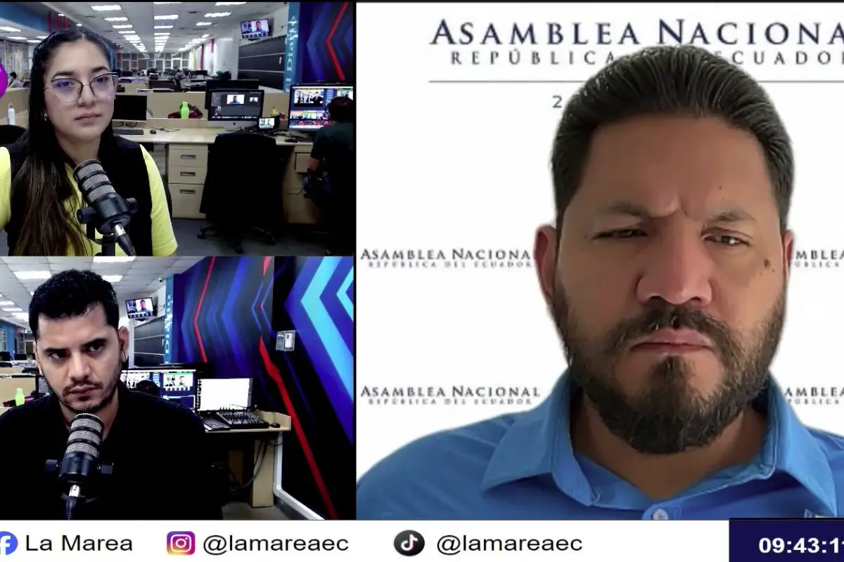 El asambleísta Otto Vera, en una entrevista de Manavisión Plus. 