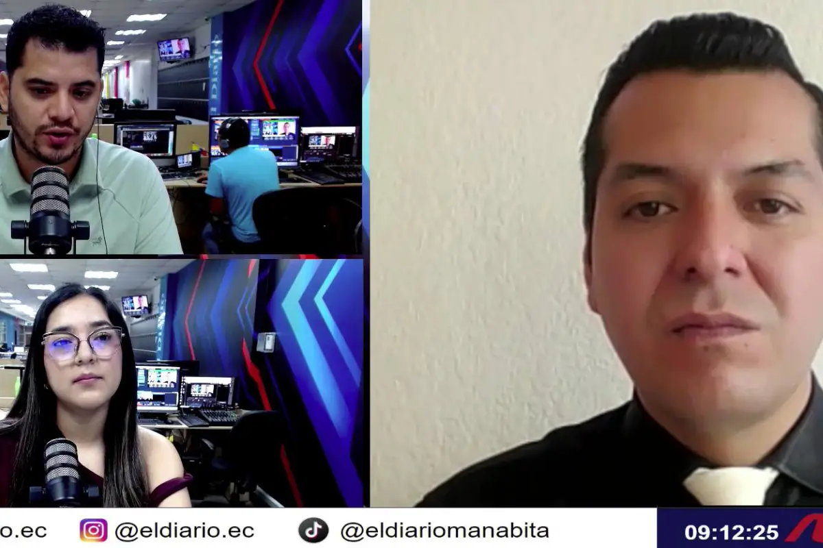 El analista político André Villa, en una entrevista de Manavisión Plus