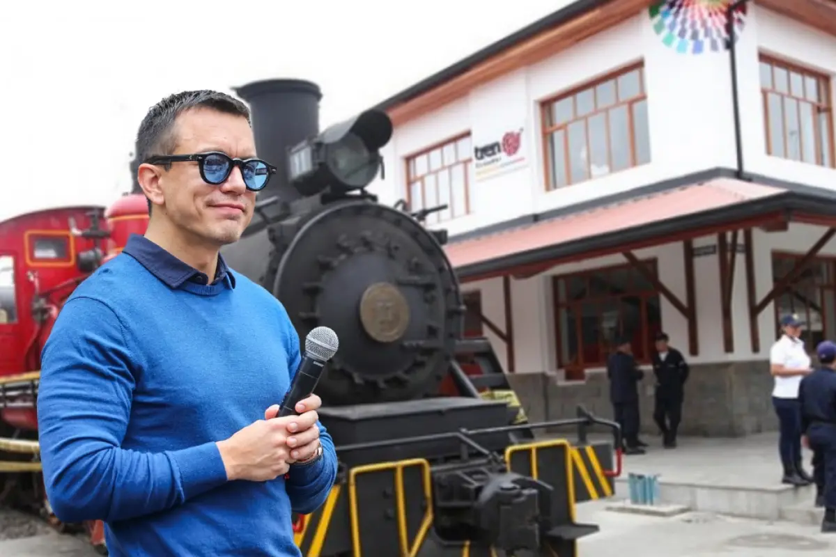 Daniel Noboa extiende el plazo para la liquidación de Ferrocarriles del Ecuador hasta junio de 2026. (Presidencia de Ecuador), 