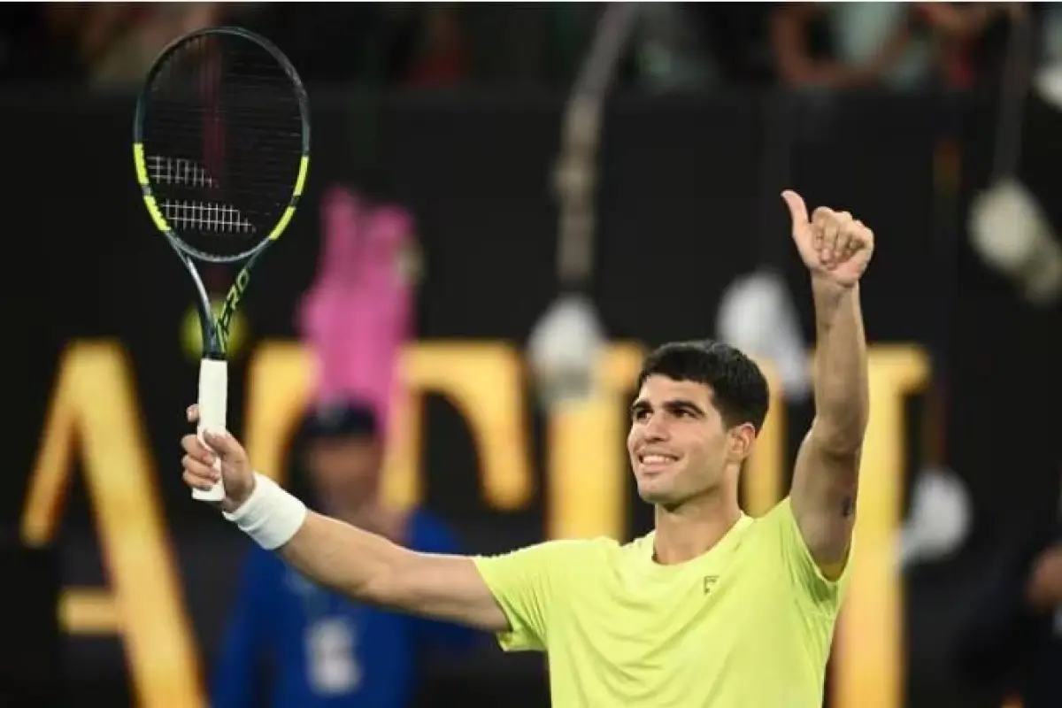 El tenista Carlos Alcaraz es uno de los favoritos para ganar el Abierto de Australia., Europa Press.